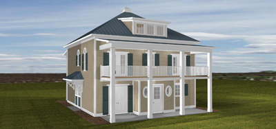 Colonial Front Left 400 Rendering